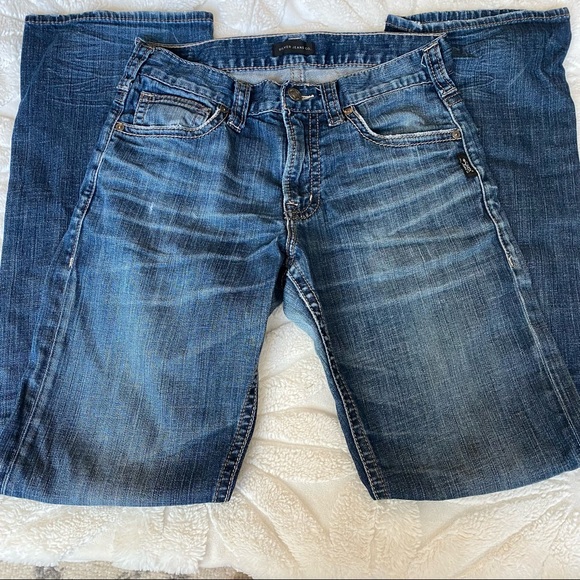 Men’s Silver “Zac” Blue Straight Jeans Size- W28 L34 - Picture 4 of 12